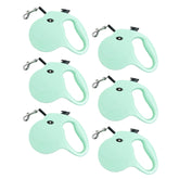 Kuber Industries Retractable Dog Leash|One Button Break with Safety Lock|Automatic & Non-Slip Handle|WINDOG-1092|Soft Padded Handle for Comfort Grip|Pet Training & Walking Accessory|Green (Pack of 6)